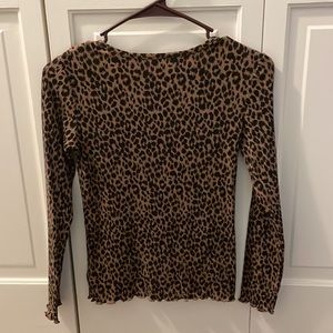 Girls leopard print blouse!